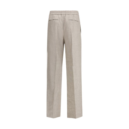 Brioni Gray Linen Casual Pants 1728,72470364320,Brioni,Casual Pants - Pants - Clothing,Clothing,Gray,IT50 | L,Men,New with tags,Pants - Clothing