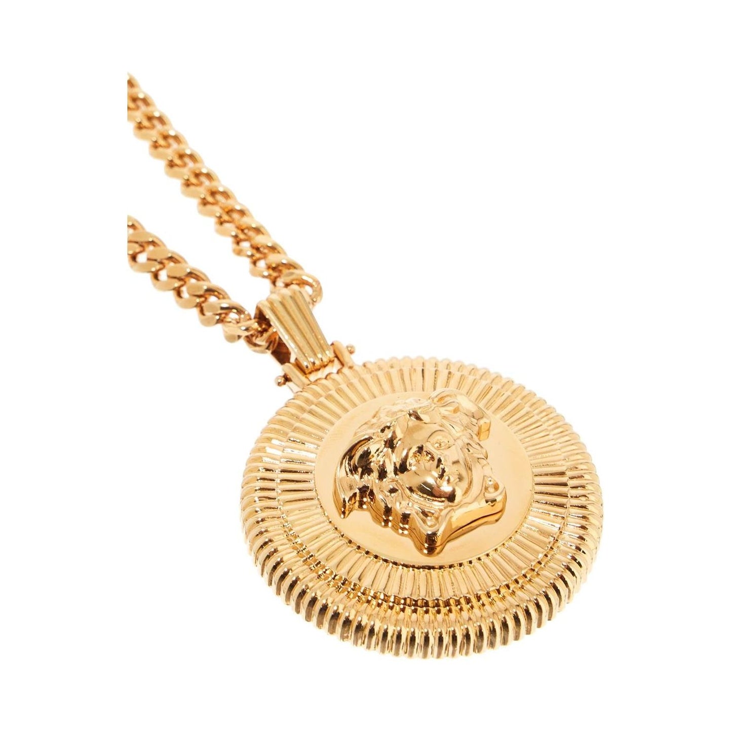 Versace biggie medusa necklace