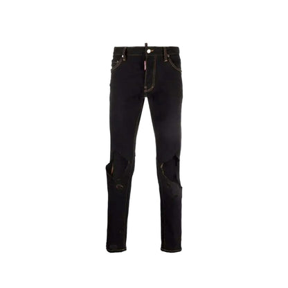Dsquared² Black Cotton Jeans Denim 1728,48 | M,75611013280,Black,Clothing,Dsquared²,IT52 | XL,Jeans Denim - Clothing,Men,New with tags