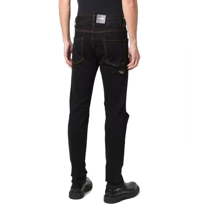 Dsquared² Black Cotton Jeans Denim 1728,48 | M,75611013280,Black,Clothing,Dsquared²,IT52 | XL,Jeans Denim - Clothing,Men,New with tags