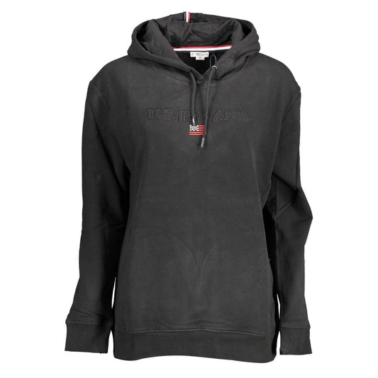 U.S. POLO ASSN. Black Cotton Sweatshirt 1728,67400106144,Black,Clothing,L,New with tags,Sportswear - Clothing,Sweaters - Clothing,Sweatshirt - Sportswear - Clothing,Sweatshirts - Sweaters - Clothing,U.S. POLO ASSN.,Women