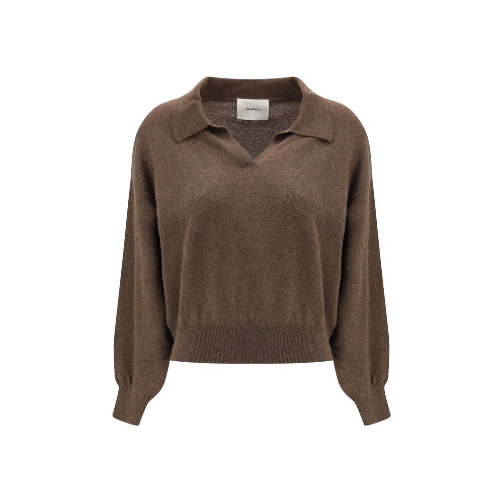 Lisa Yang Brown Cashmere Sweater