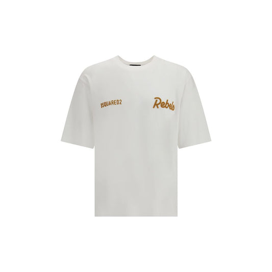 Dsquared² White Cotton T-Shirt 1728,72470364320,Clothing,Dsquared²,L,M,Men,New with tags,T-Shirts - Clothing,T-Shirts - T-Shirts - Clothing,White