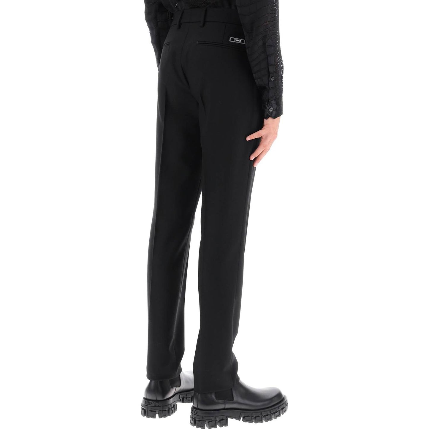 Versace tailoring cigarette pants