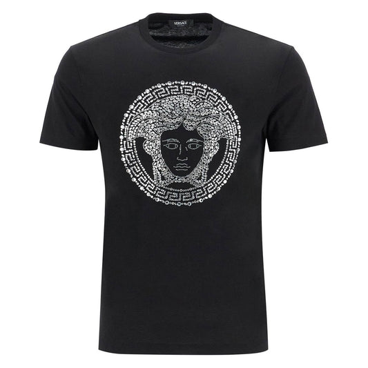 Versace medusa crystal embellished t