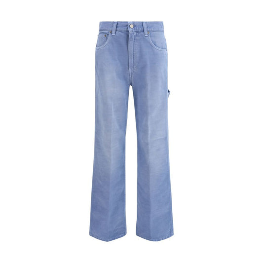 Haikure Blue Cotton Relaxed Fit Jeans 1728,72470364320,Blue,Clothing,Haikure,Jeans Denim - Clothing,New with tags,Relaxed Fit Jeans - Jeans Denim - Clothing,W25,W27,W29,W30,W31,Women