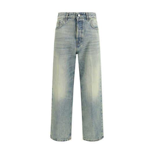 Haikure Blue Cotton Straight-Leg Jeans 1728,72470364320,Blue,Clothing,Haikure,Jeans Denim - Clothing,New with tags,Straight-Leg Jeans - Jeans Denim - Clothing,W29,Women