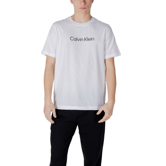 Calvin Klein Sport White Cotton T-Shirt 1728,71956299936,Calvin Klein Sport,Clothing,IT52 | XL,Men,New with tags,Sportswear - Clothing,T-Shirts - Clothing,T-Shirts - Sportswear - Clothing,T-Shirts - T-Shirts - Clothing,White