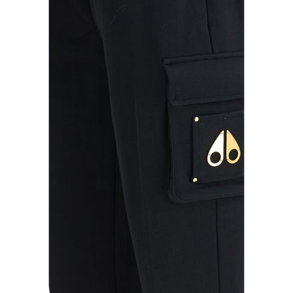 Moose Knuckles Black Cotton Casual Pants