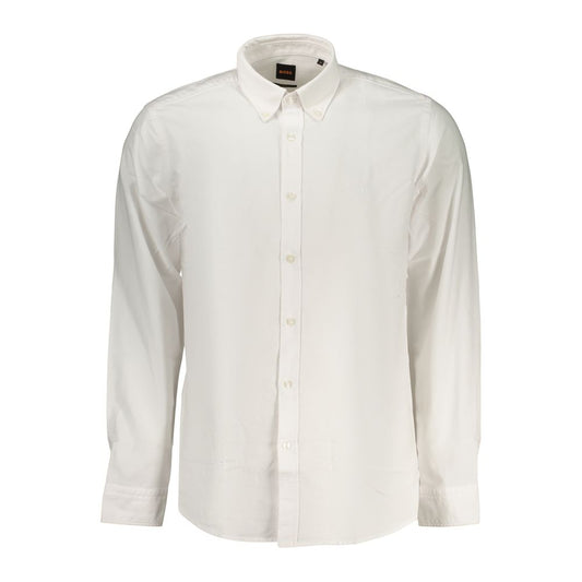 Hugo Boss White Cotton Dress Shirt 1728,3XL,67403481248,Clothing,Dress Shirts - Shirts - Clothing,Hugo Boss,L,M,Men,New with tags,S,Shirts - Clothing,White,XL,XXL