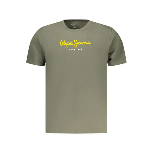 Pepe Jeans Green Cotton Sportswear 1728,67403481248,Clothing,Green,L,M,Men,New with tags,Pepe Jeans,S,Sportswear - Clothing,T-Shirts - Clothing,T-Shirts - Sportswear - Clothing,XL,XXL