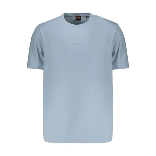 Hugo Boss Blue Cotton T-Shirt 1728,3XL,67403481248,Blue,Clothing,Hugo Boss,L,M,Men,New with tags,S,T-Shirts - Clothing,XL,XXL