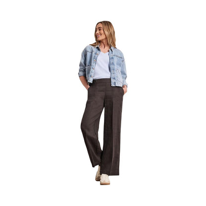 Street One Brown Linen Pants