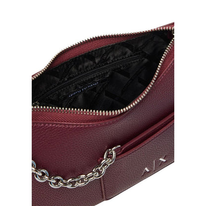 Armani Exchange Bordeaux Polyester Handbag