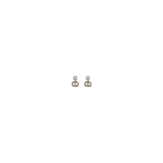 Valentino Garavani Bicolor Brass Earrings