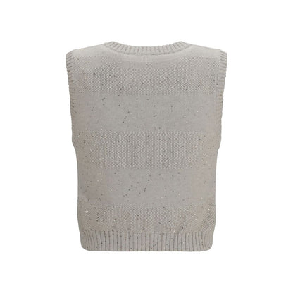 Brunello Cucinelli Beige Cotton Sweatshirt