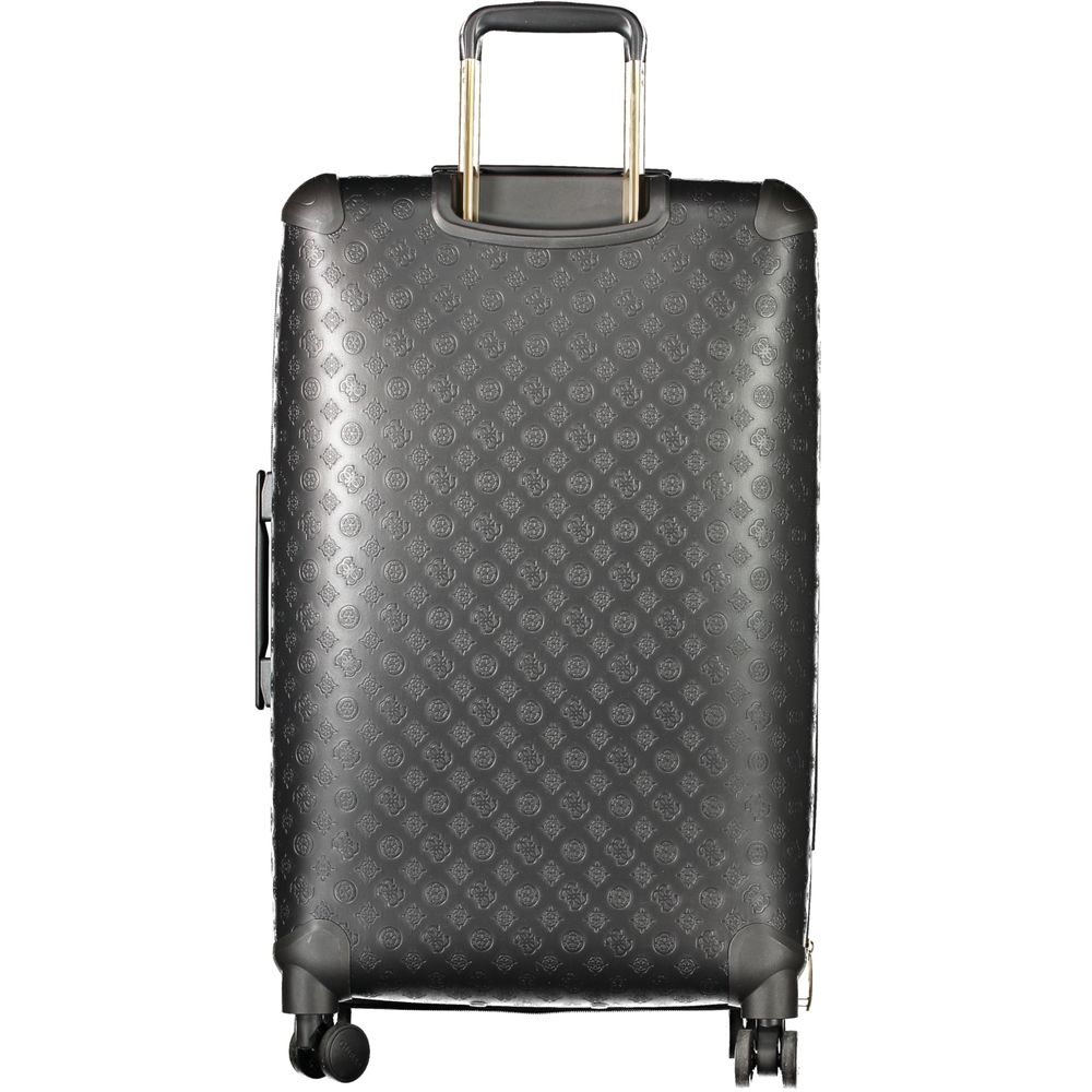 Guess Jeans Black Polyurethane Women's Travel Bag