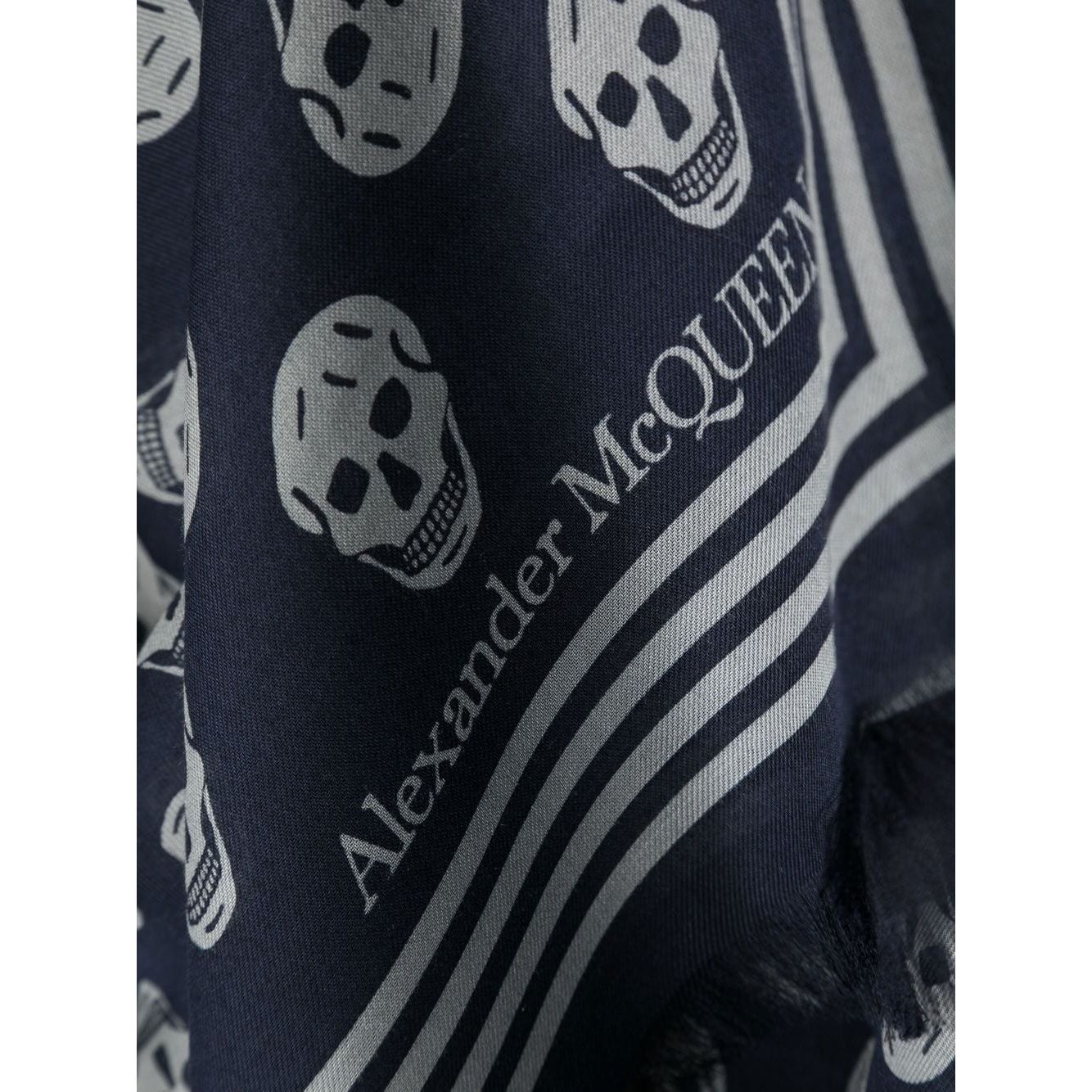 Alexander McQueen Scarfs Blue Scarves Hats & Gloves Alexander Mcqueen