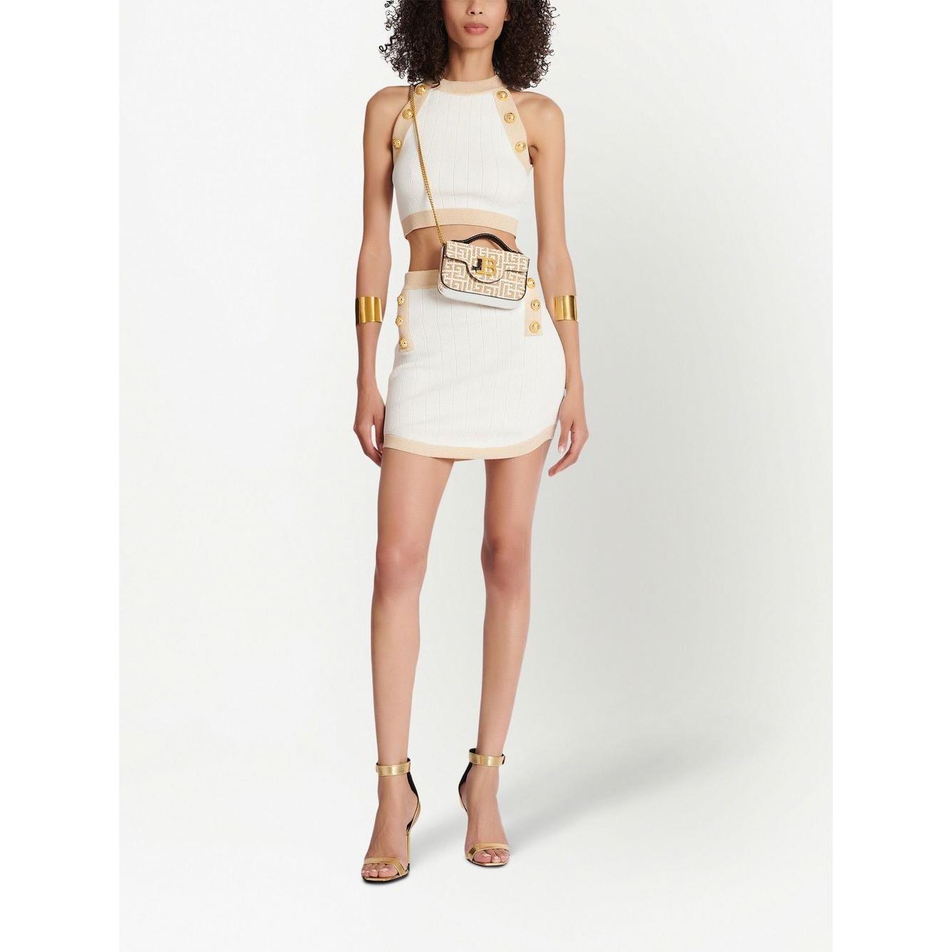 Balmain  knitted skirt Beige Skirts Balmain