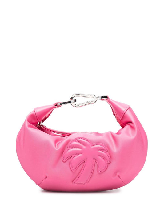 Palm Angels mini leather clutch bag Pink Shoulder Palm Angels