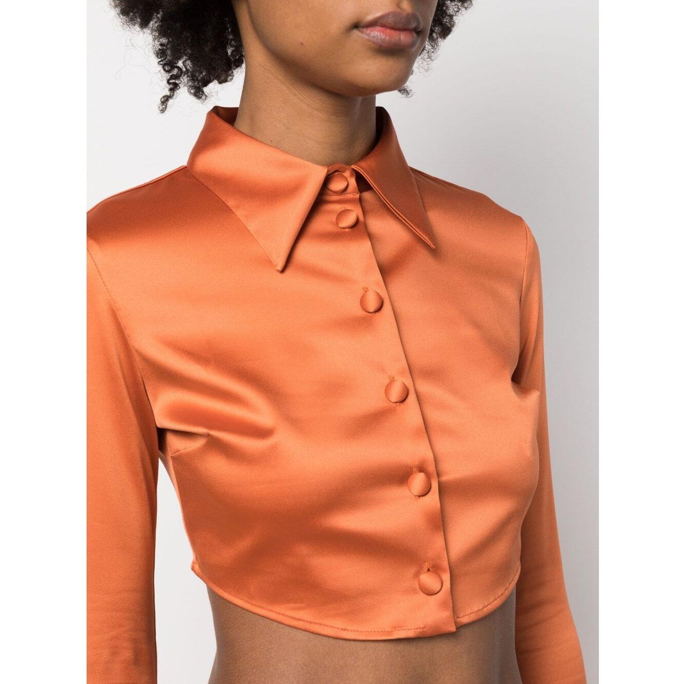 GCDS Top Orange Topwear GCDS