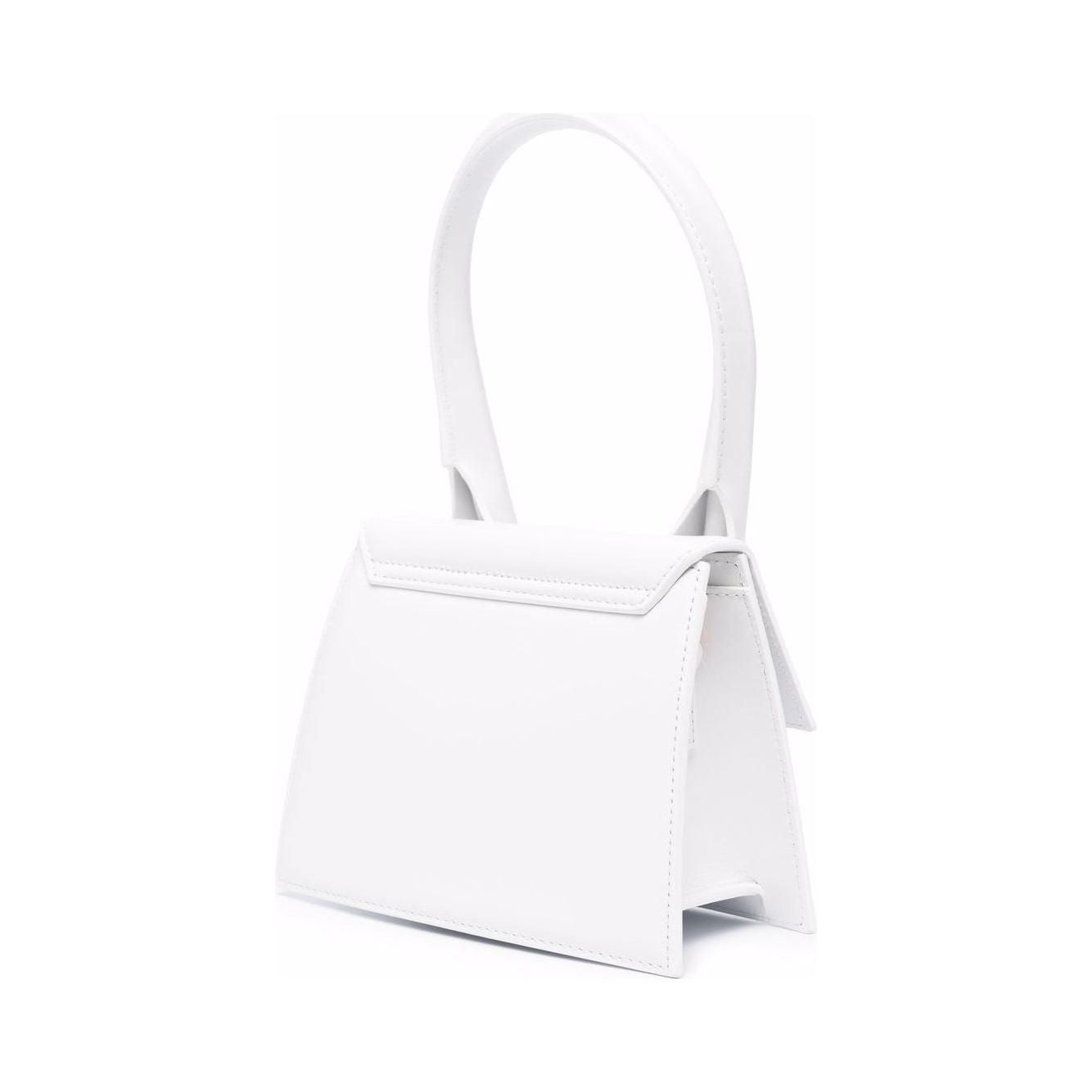 JACQUEMUS White leather Le Chiquito Bag Handbag JACQUEMUS