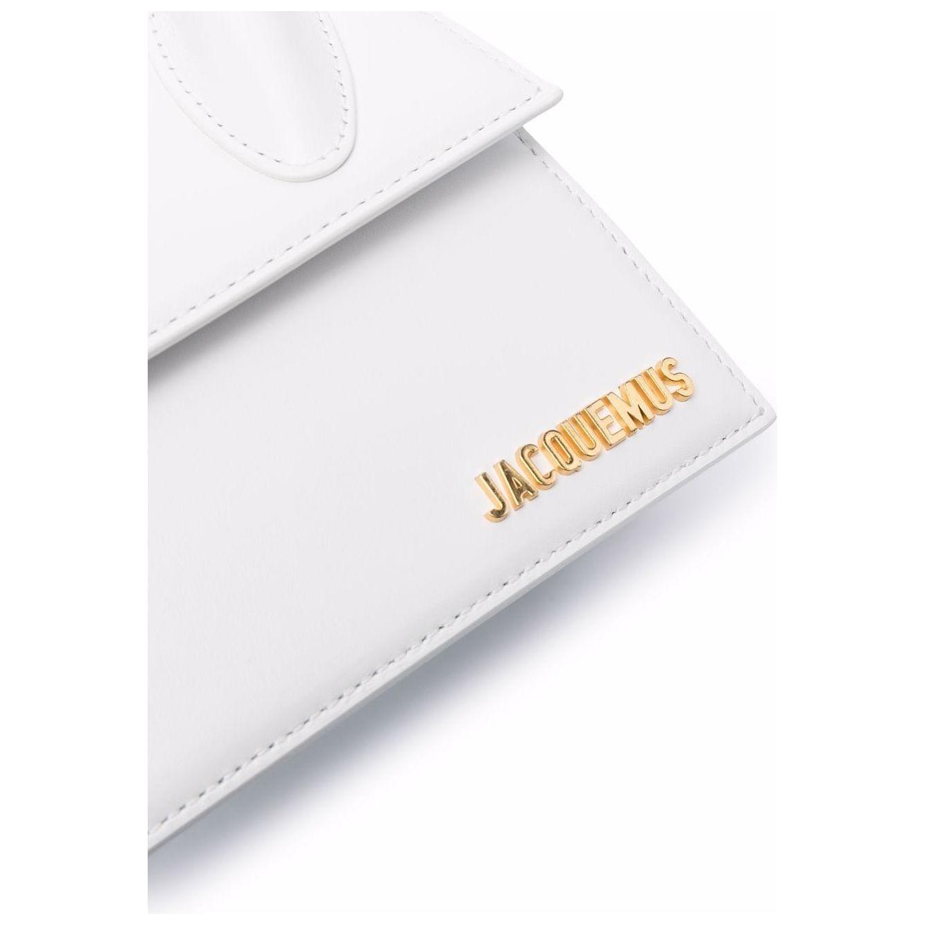 JACQUEMUS White leather Le Chiquito Bag Handbag JACQUEMUS