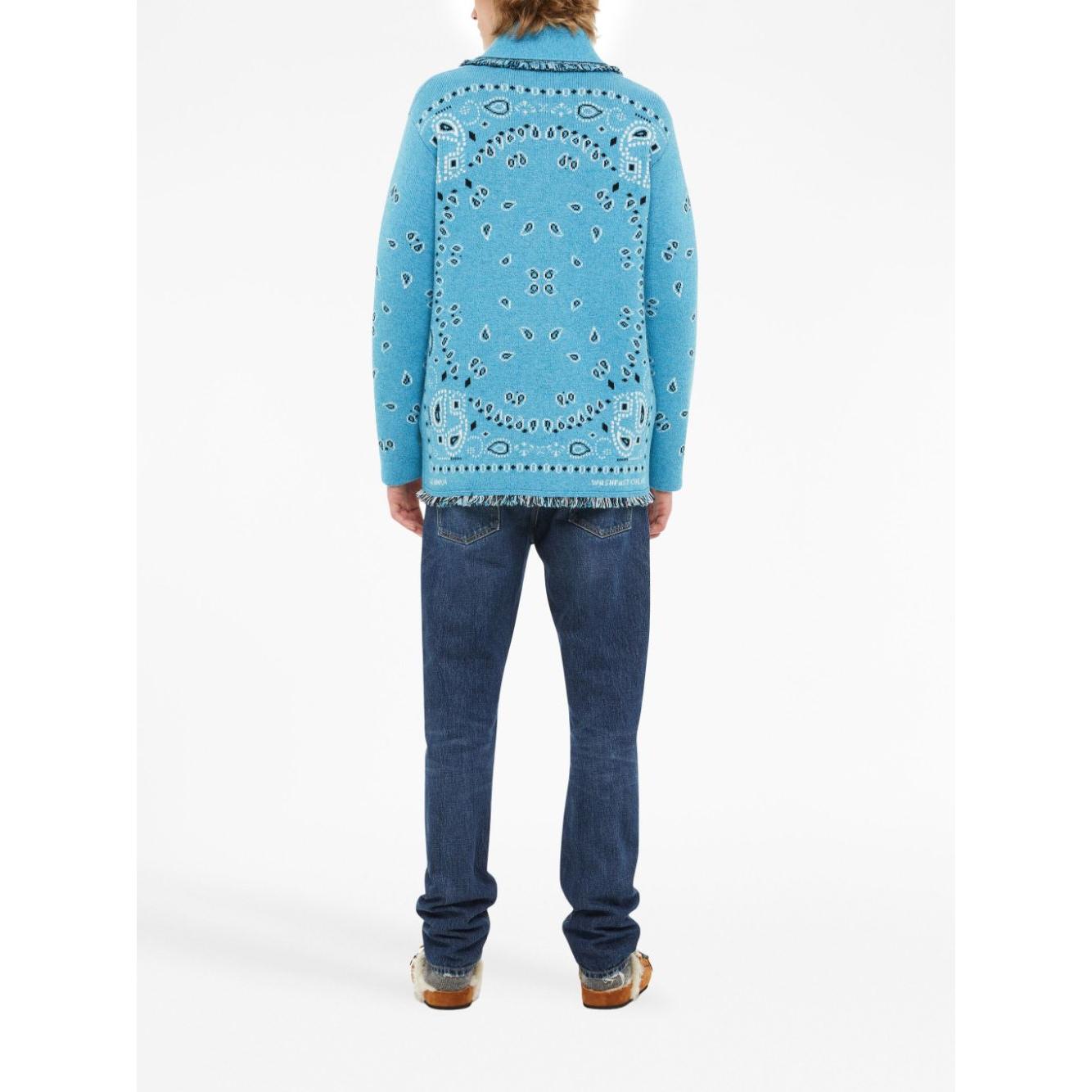 Alanui Sweaters Clear Blue Topwear Alanui