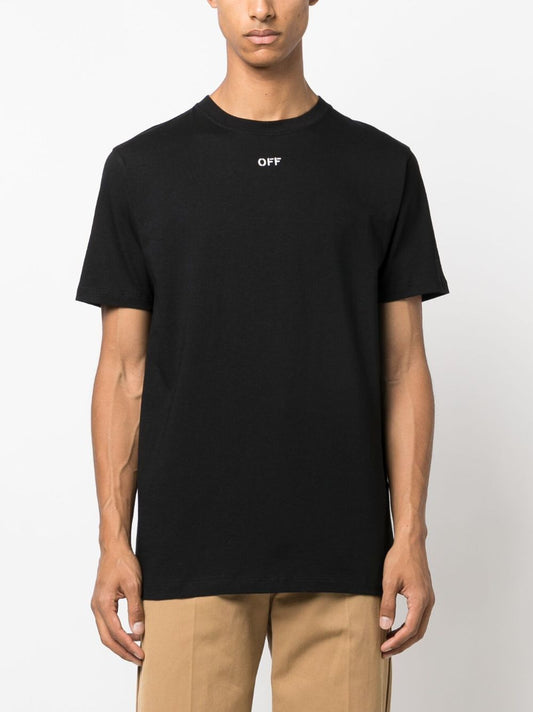 Off-White Men T-shirts Black Topwear Off White