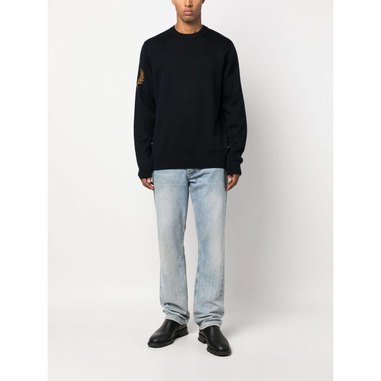 Fred Perry Sweaters Blue Topwear Fred Perry