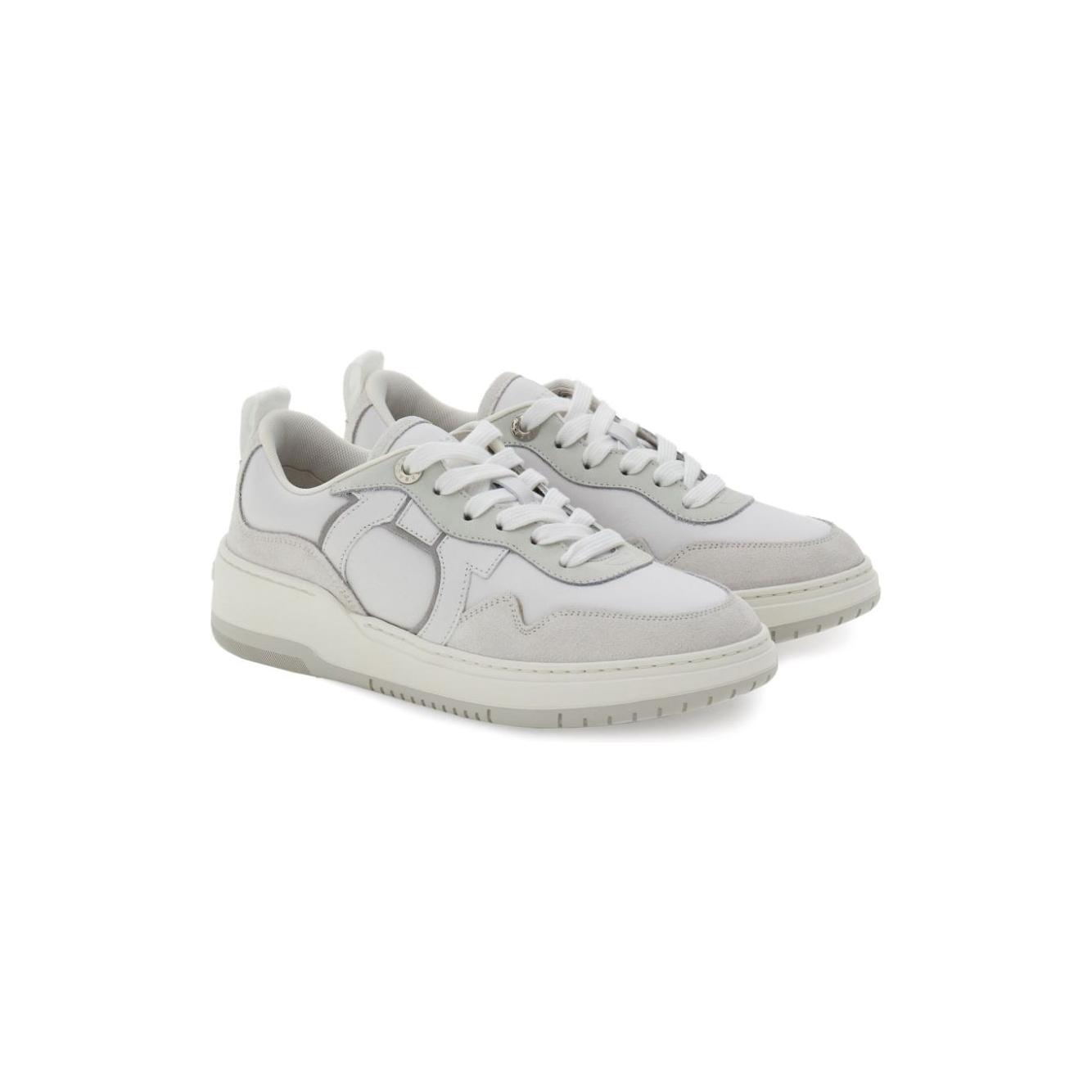 Ferragamo Sneakers Leather White Sneakers Ferragamo