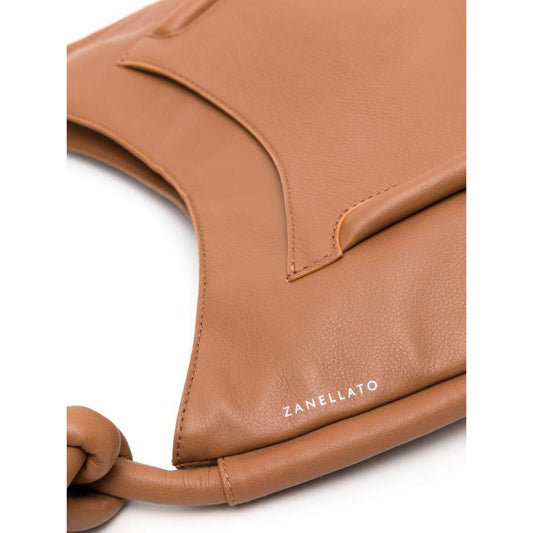 Zanellato brown calf leather grained Oversized Shoulder Bag Shoulder Zanellato