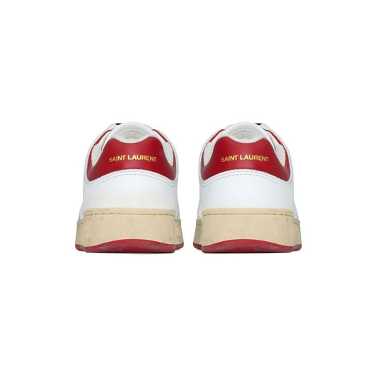 Saint Laurent  Leather Men Sneakers White Sneakers Saint Laurent Light Gray