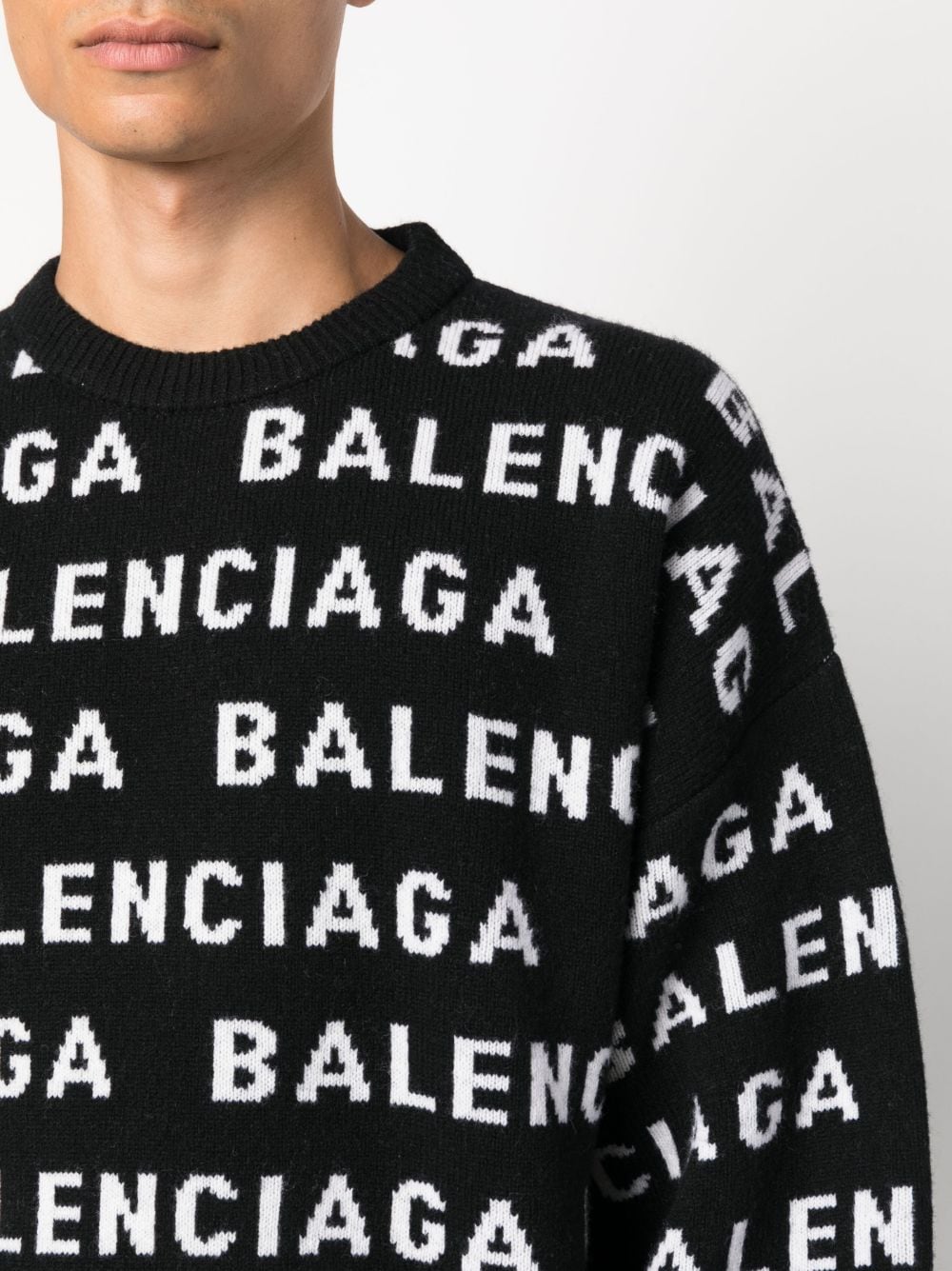 Balenciaga Sweaters Black Topwear Balenciaga