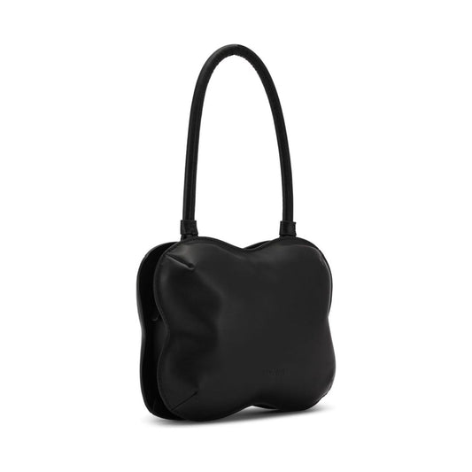 GANNI black recycled leather Bag Handbag Ganni