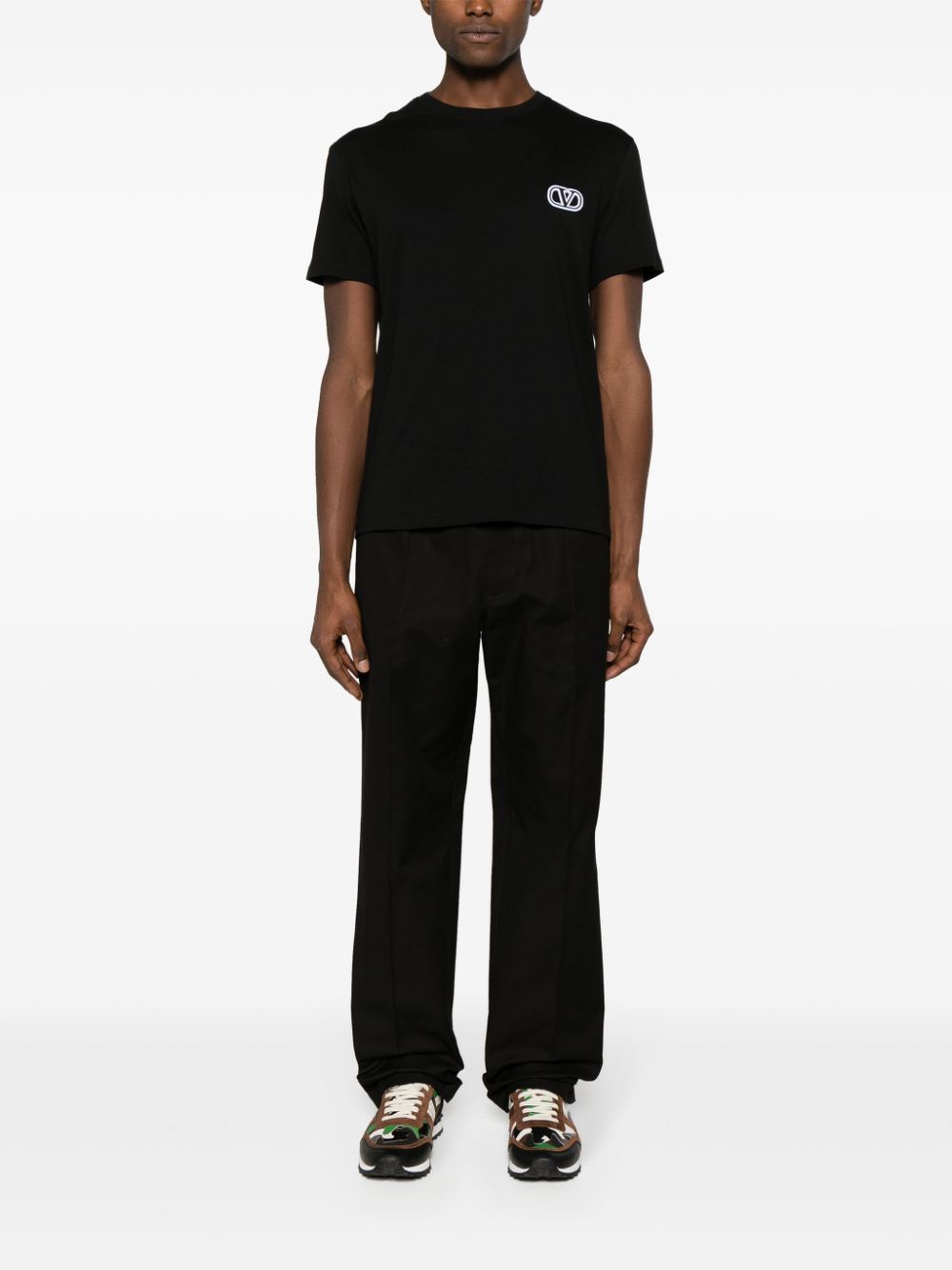 Valentino Valentino T-shirts and Polos Black