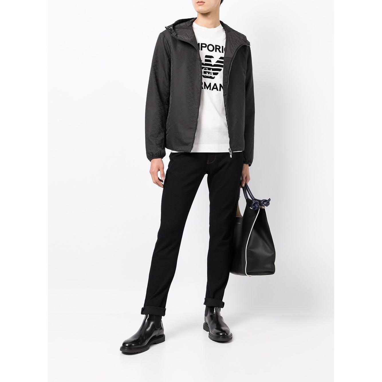 Emporio Armani Coats Black Jackets Emporio Armani