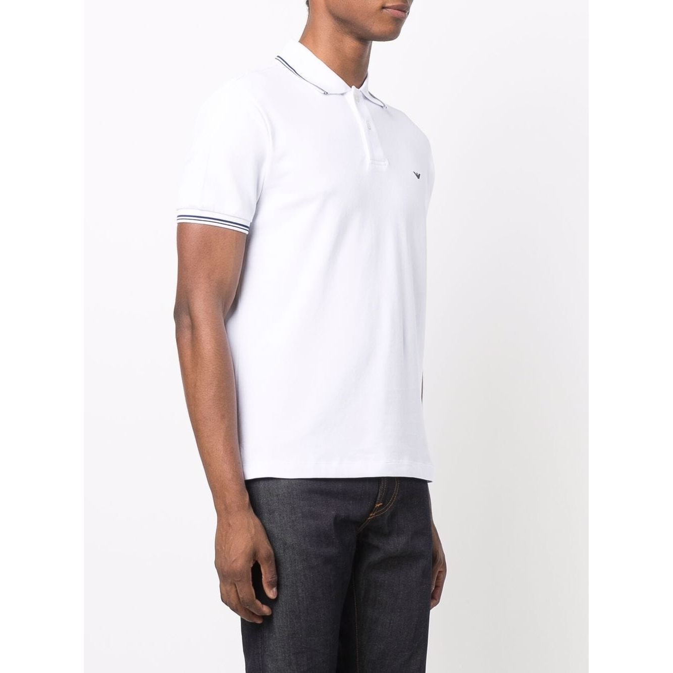 Emporio Armani T-shirts and Polos White Topwear Emporio Armani