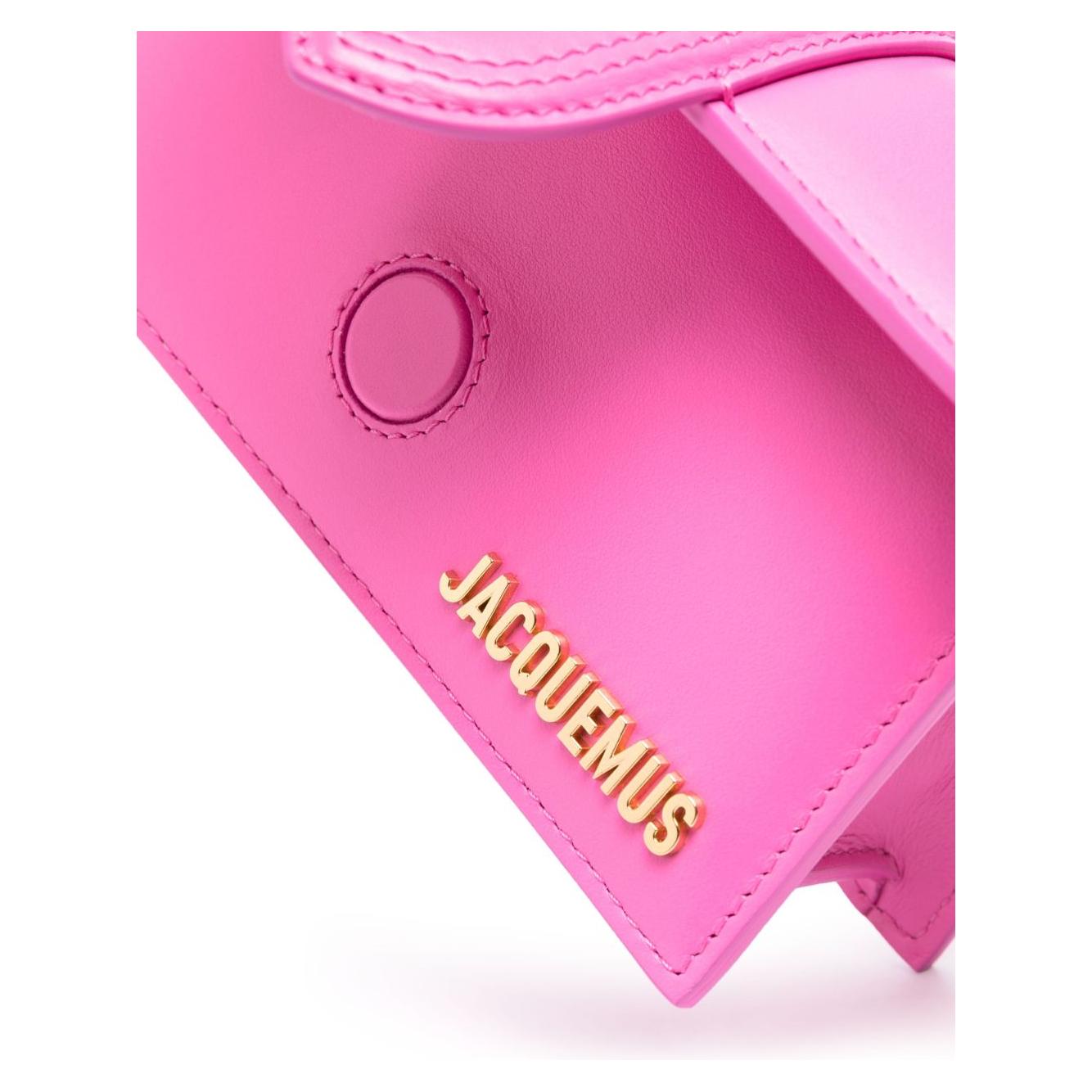 JACQUEMUS Le Bambino Leather Tote Bag Fuchsia Handbag JACQUEMUS