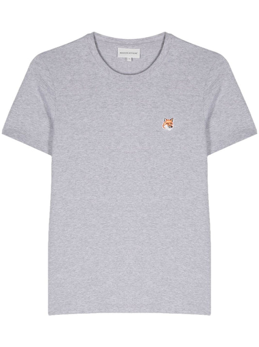 MAISON KITSUNE' T-shirts and Polos Grey Topwear Maison Kitsune'