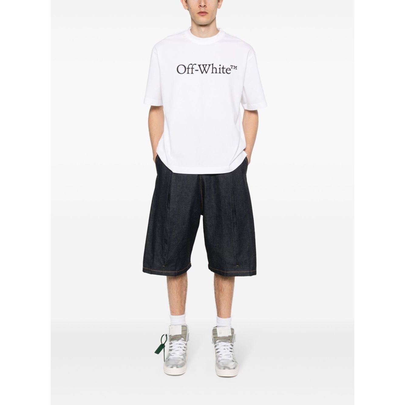 Off White T-shirts and Polos White Topwear Off White