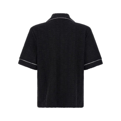 Casablanca Black Cotton Pattern Shirt