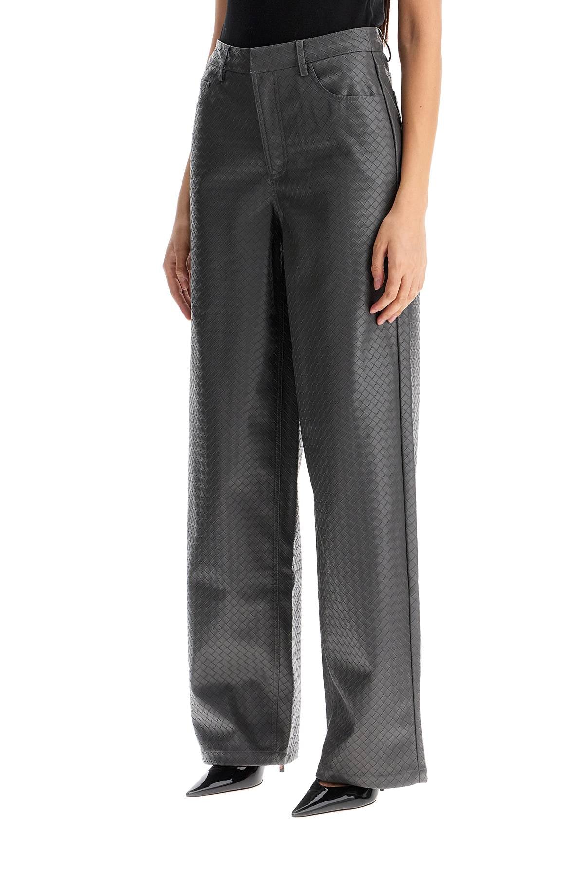 Rotate Rotate wide woven patterned trousers with a