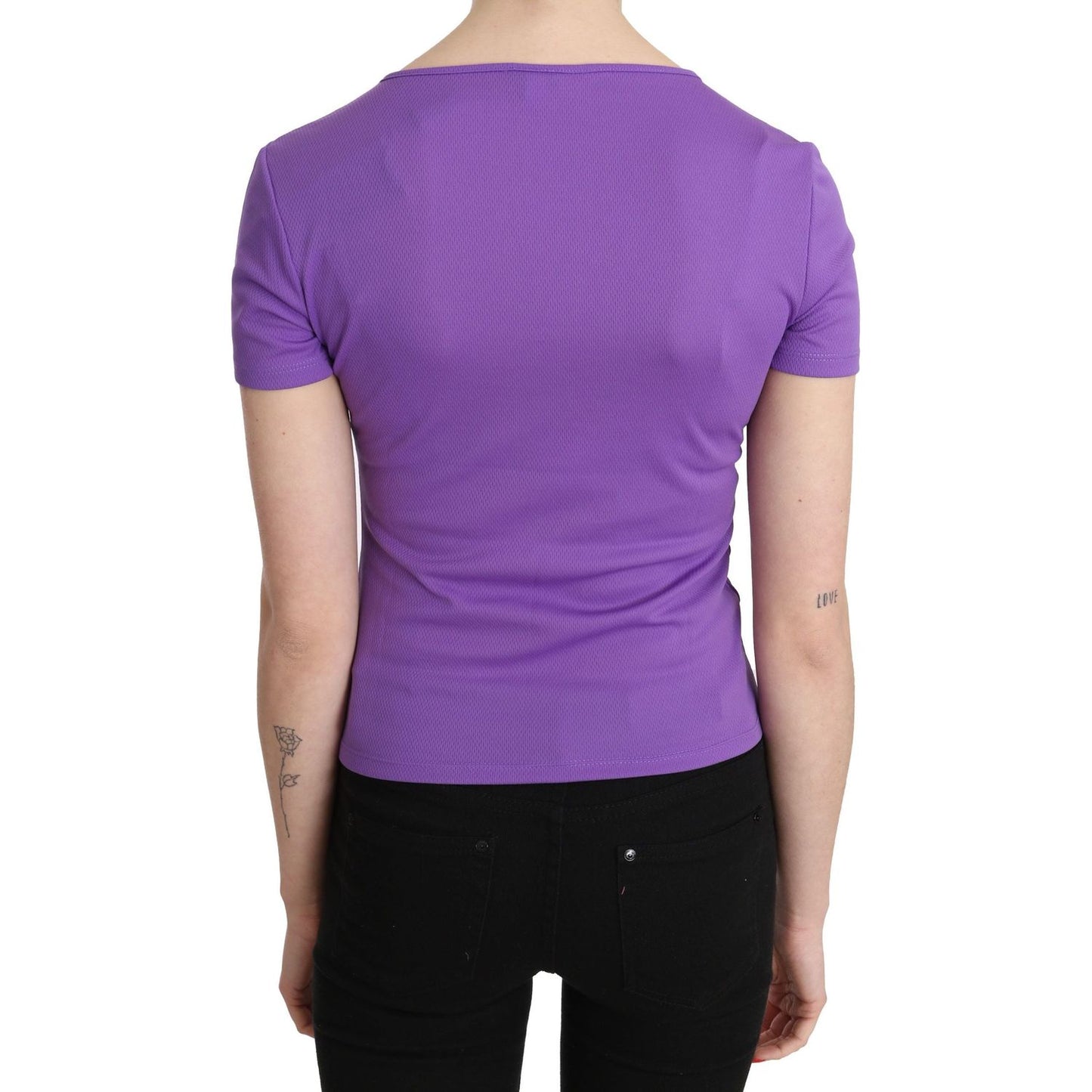 GF Ferre Chic Purple Casual Top for Everyday Elegance GF Ferre