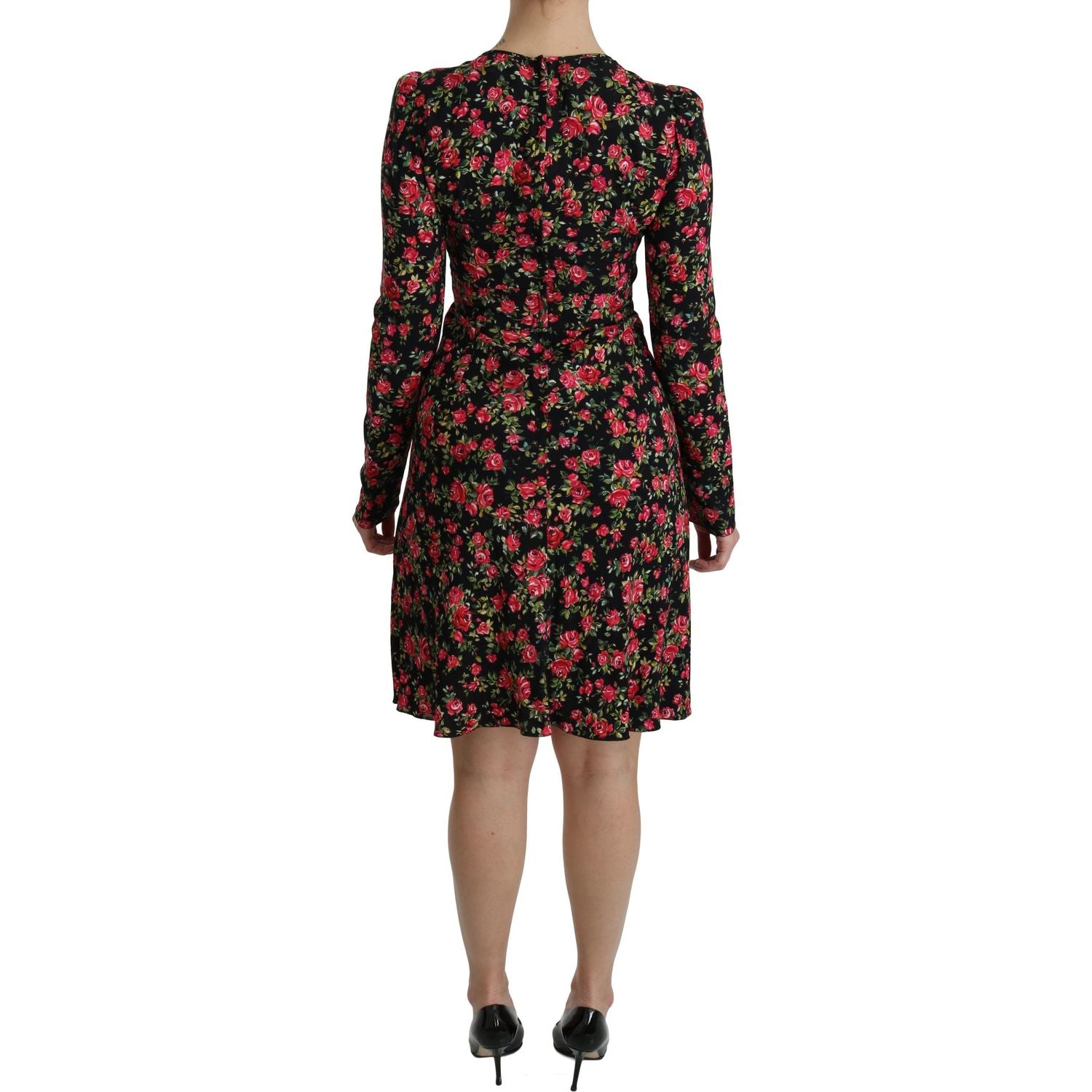 Dolce & Gabbana Floral A-Line Viscose Knee Length Dress