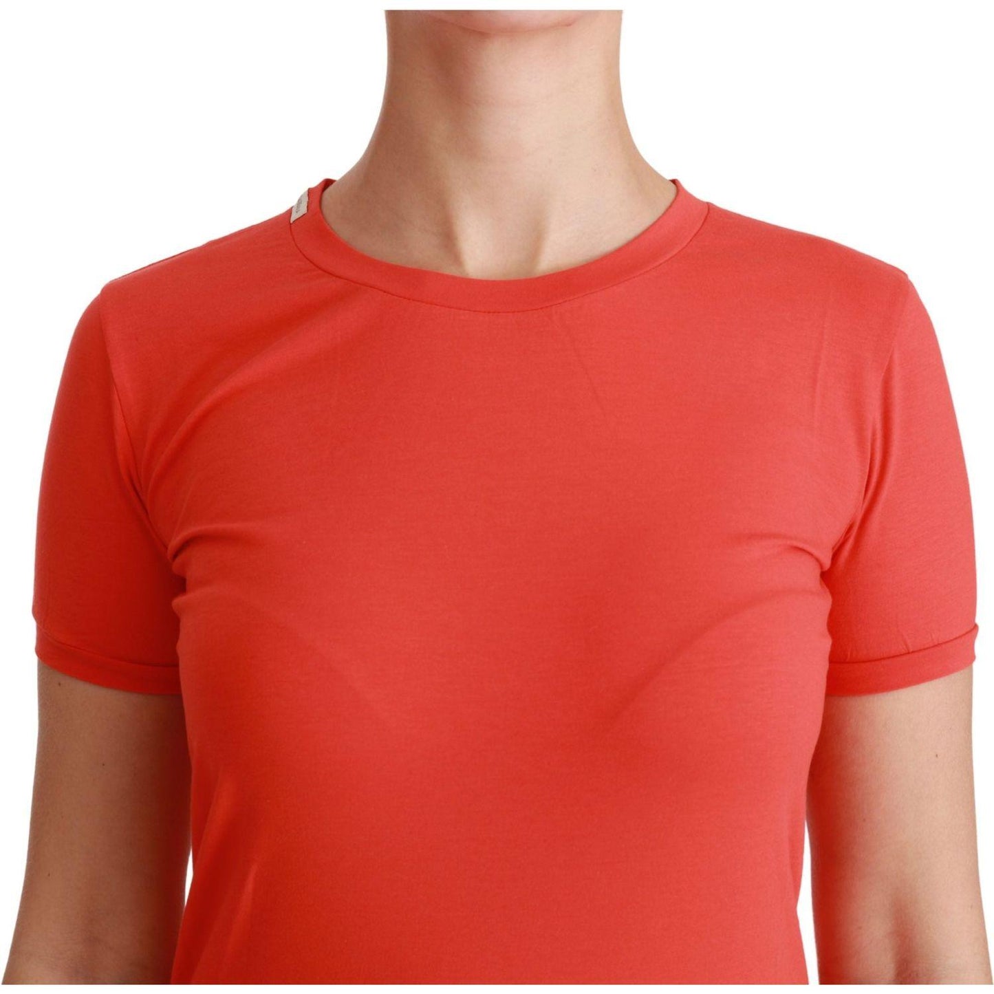 Dolce & Gabbana Elegant Red Crewneck Short Sleeve Tee Dolce & Gabbana