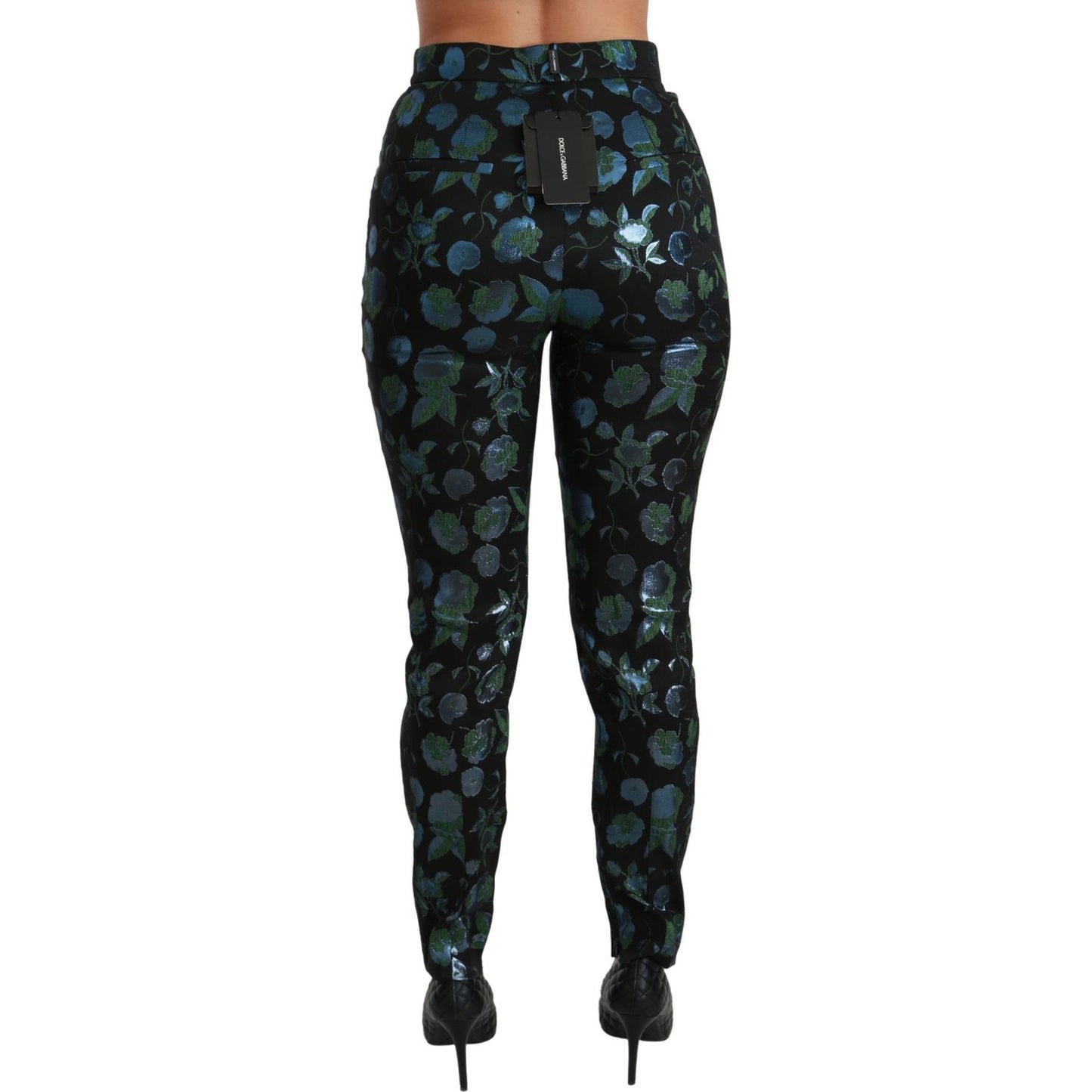 Dolce & Gabbana Floral High Waist Skinny Trousers Dolce & Gabbana