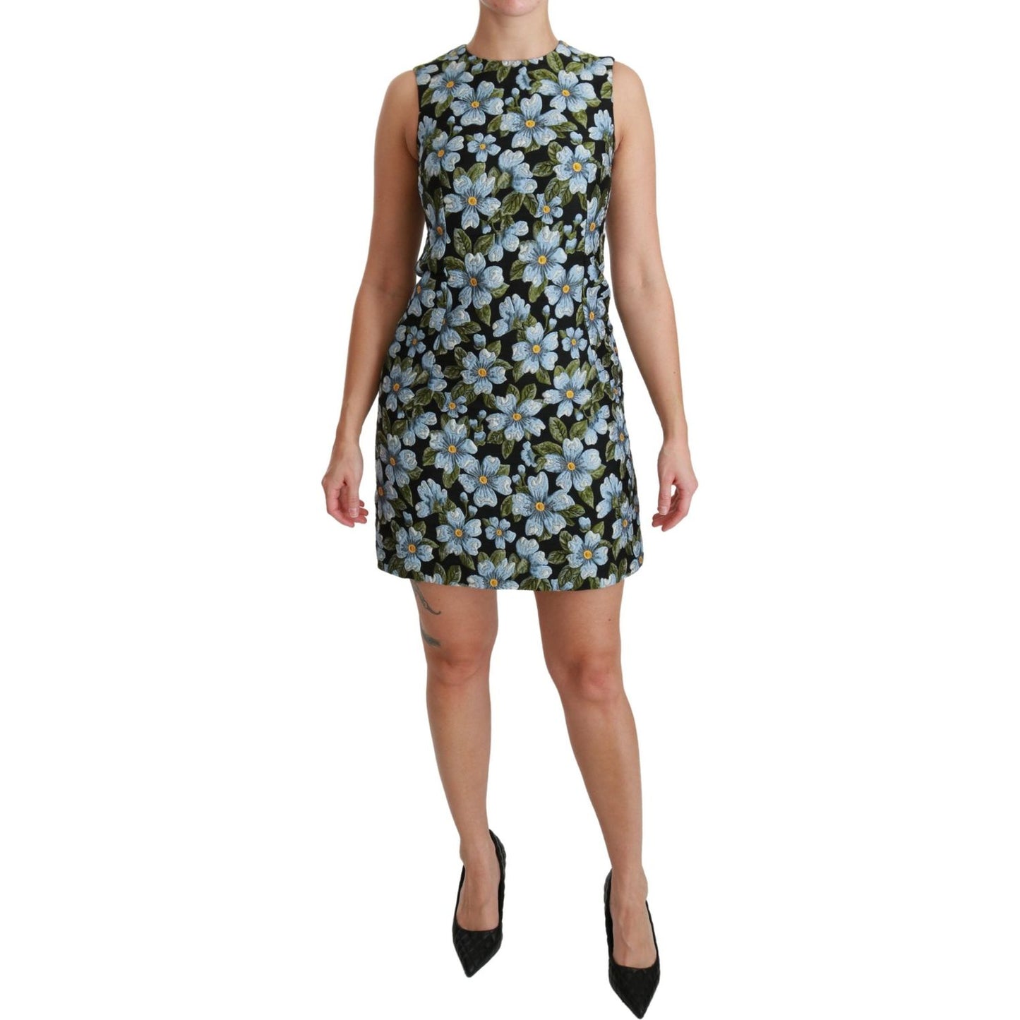 Dolce & Gabbana Elegant Floral Mini Shift Dress Dolce & Gabbana