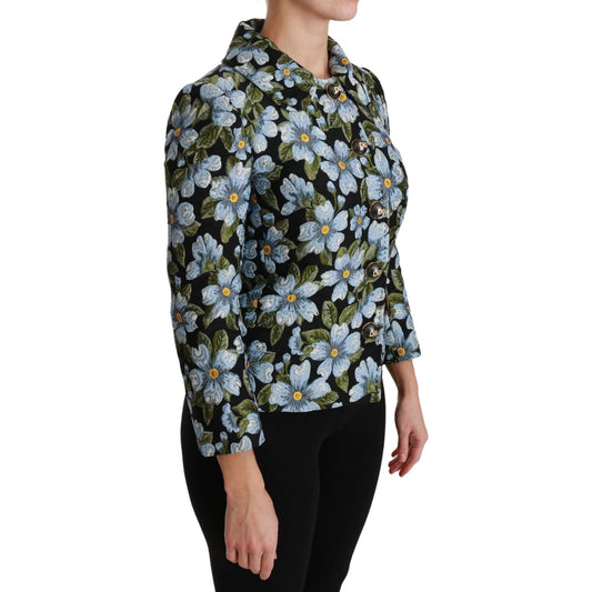 Dolce & Gabbana Elegant Floral Brocade Blazer Coat Jacket Dolce & Gabbana