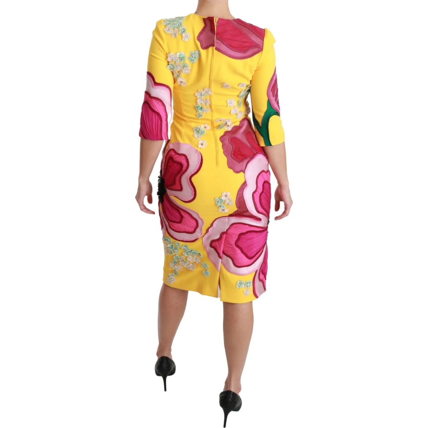 Dolce & Gabbana Sunshine Bloom Sheath Knee-Length Dress Dolce & Gabbana